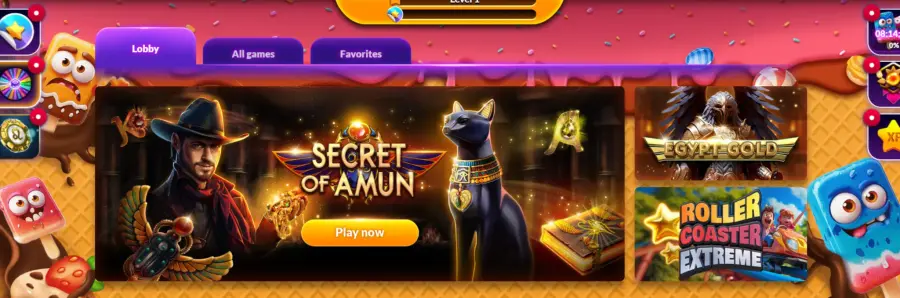 Capture d'écran de l'interface du compte MyJackpot montrant le tableau de bord et le solde